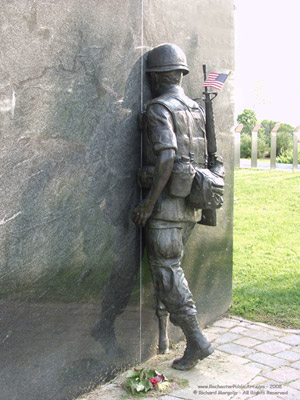 Vietnam War Memorial by William Yager, located at Highland Park 