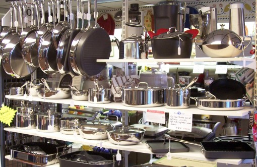 Find a broad selection of name brand cookware